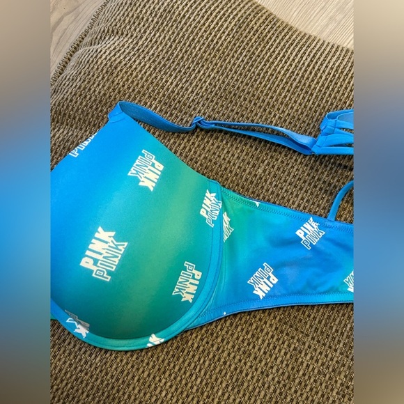 Victoria's Secret Pink Wear Everywhere push up Size 34C Blue - Picture 5 of 7